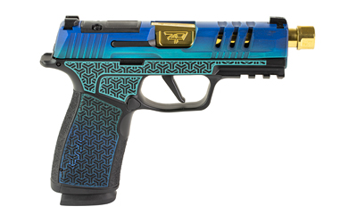Sig Sauer P365 XMacro 9MM 3.7" Gold Threaded Barrel Galactic June Bug Optic Ready Sub-Compact Pistol with XRAY3 Sights, 17Rd Magazines - 365 - View 3