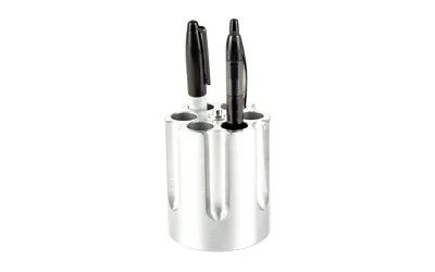 Caliber Gourmet CBG1007 Silver Aluminum Revolver Cylinder Pen Holder - View 3