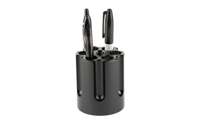 Caliber Gourmet CBG1007BK Black Aluminum Revolver Cylinder Pen Holder - View 3