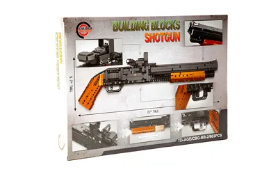 Remington CBGBB2 Building Blocks Shotgun, 21" Black/Brown, 863 Pieces - View 3