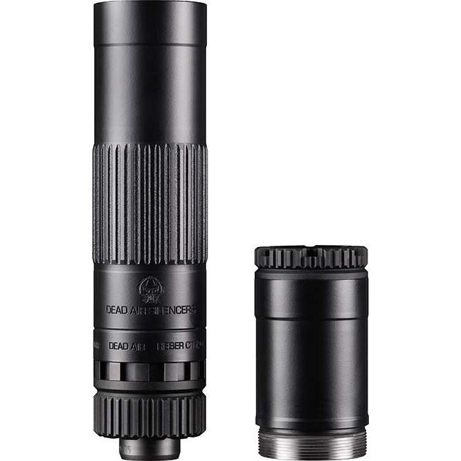 Dead Air MOJAVE9 Modular 9mm Luger Suppressor - Black Titanium/17-4 Stainless Steel/7075-T6 Aluminum - 1.41" - 1/2"-28 - View 2