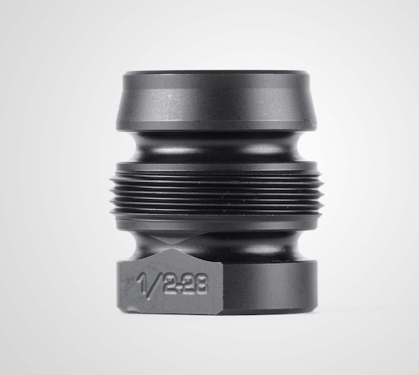 Dead Air DA143 Xeno Xero Black 4140 HT Alloy Steel 9/16x24 RH Threads 1.105" OAL 0.99" Diameter 9mm - View 2