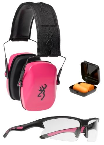 Browning 126410 BRO Range Kit for Her - Pink Ear & Eye Protection Set - View 2