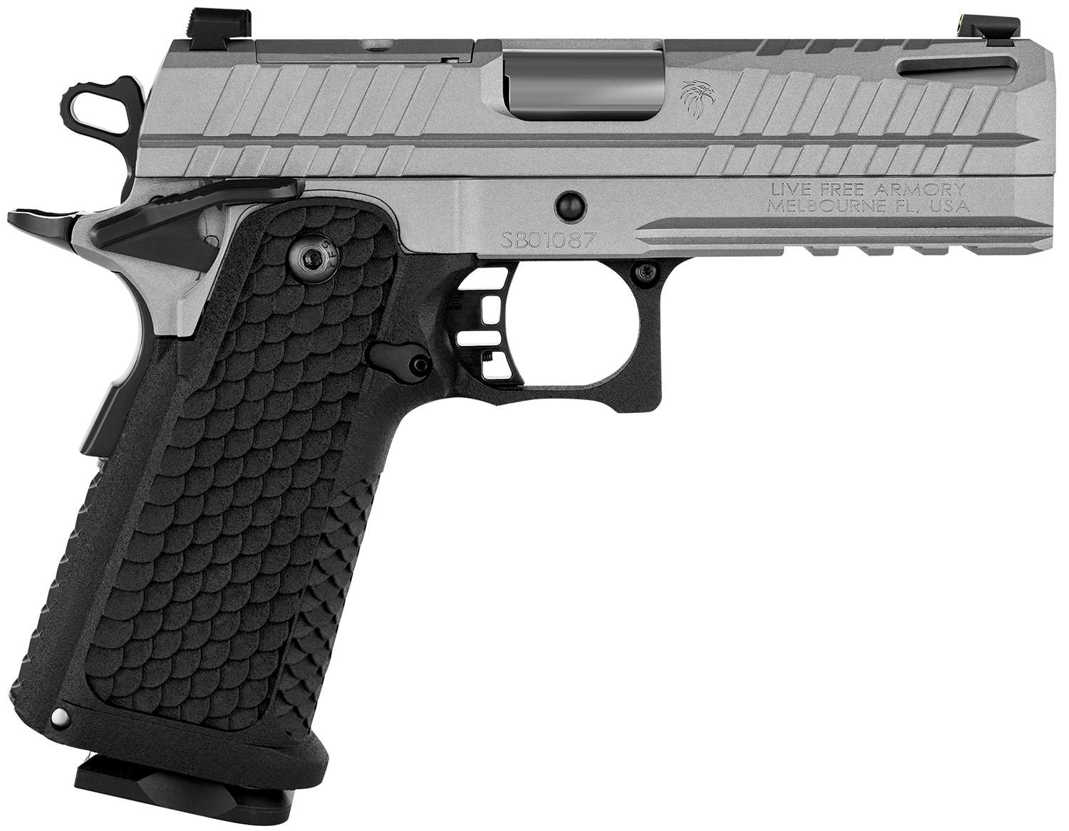 Live Free Armory LFAPF812076 Apollo 11 9mm 17+1 4.15" Gray Cerakote - View 2