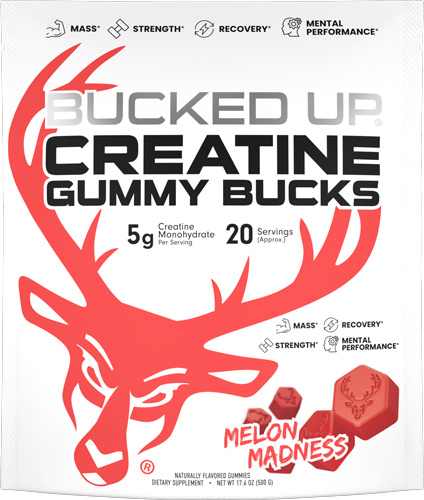 Bucked Up Creatine Gummies Melon Madness 24pc pack - View 2