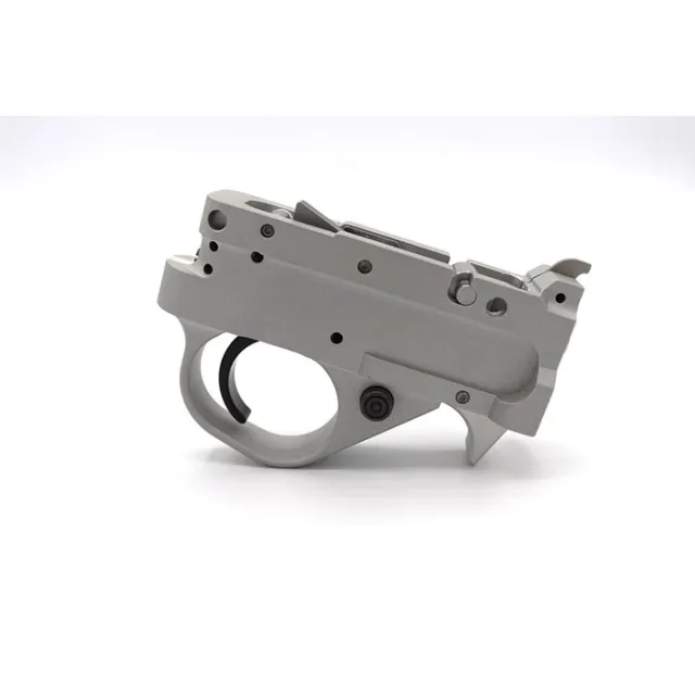 KIDD TG2-S-BC-X Two-Stage Trigger Ruger 10/22 Silver Black Curved Extended - View 2