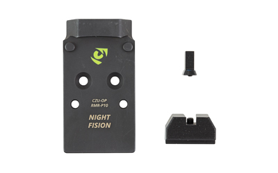 Night Fision Optic Plate + Backup Sight Combo Black Sights Trijicon - View 2
