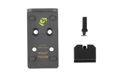 Night Fision Optic Plate + Backup Sight Combo Black Sights Leupold - View 2