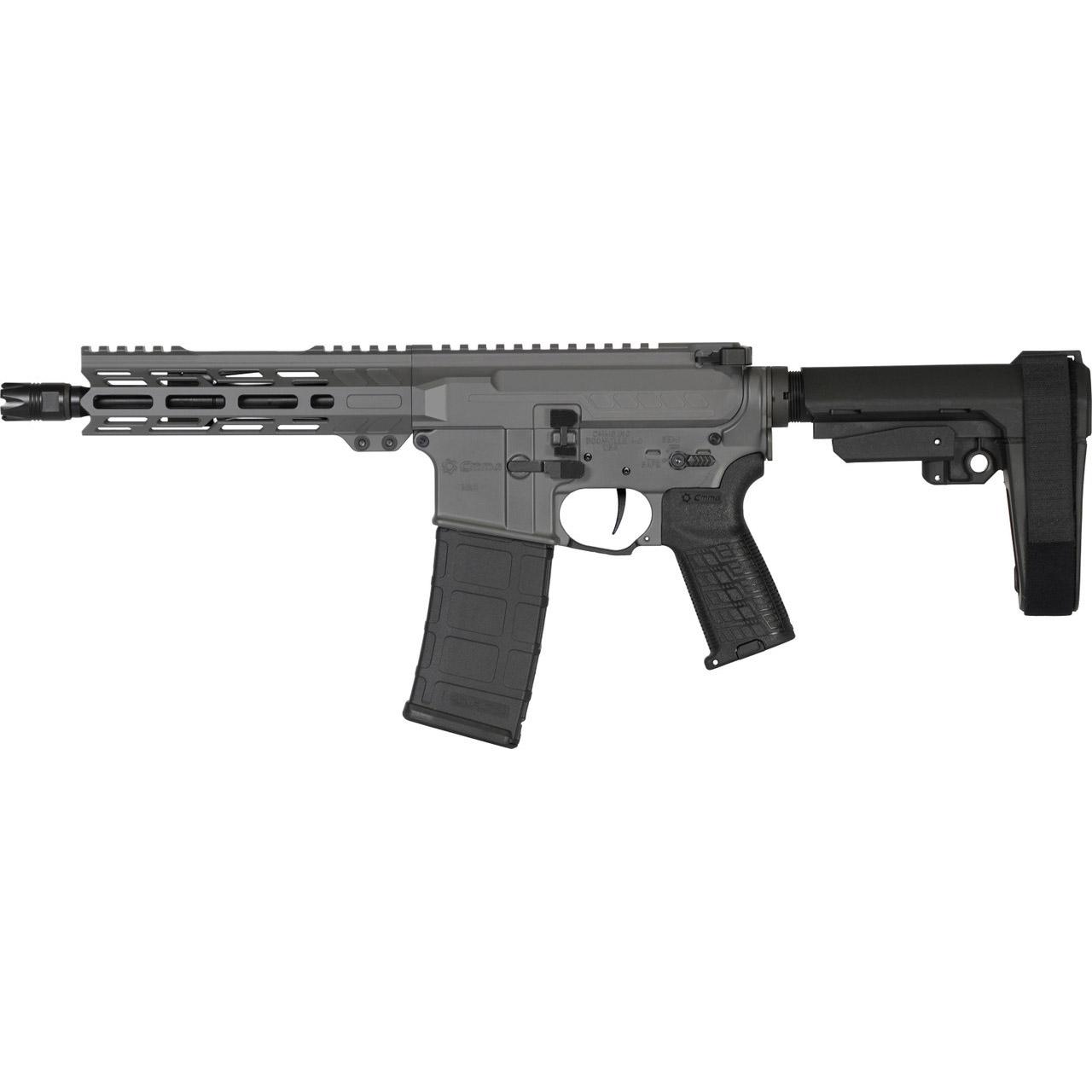 CMMG 30AF20ATNG Banshee Mk4 300 Blackout 30+1 8" Black Nitride Threaded Barrel, M-LOK Handguard, Tungsten Cerakote Aluminum Receiver w/Picatinny Rail, Black Polymer CMMG RipBrace, CMMG Zeroed Grip - View 2