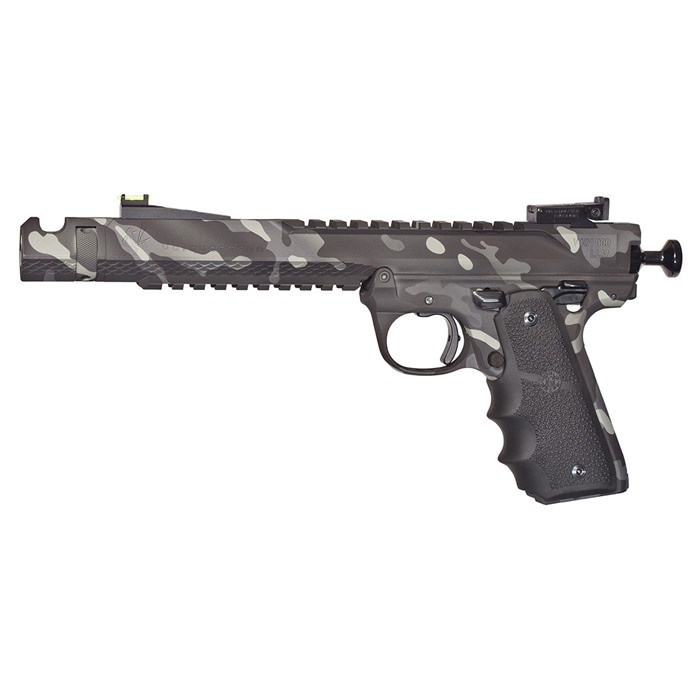 Volquartsen Black Mamba 22LR 6" Barrel, Hi-Viz Target Sights, Arctic Camo, 10+1 Capacity - View 2