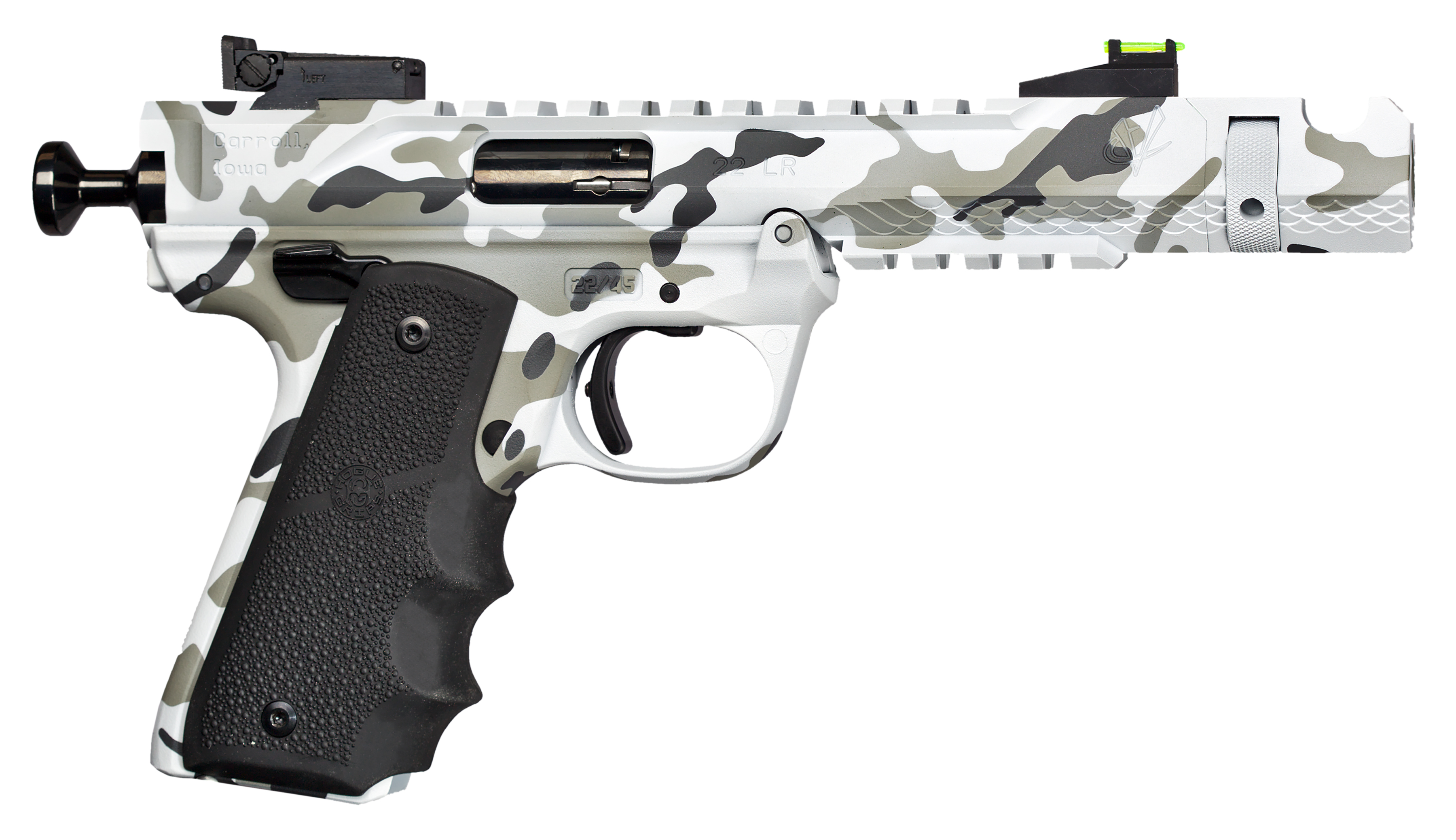 Volquartsen Black Mamba VF4M-0049 22LR 4.5 in Arctic Camo 10+1 Pistol - View 2
