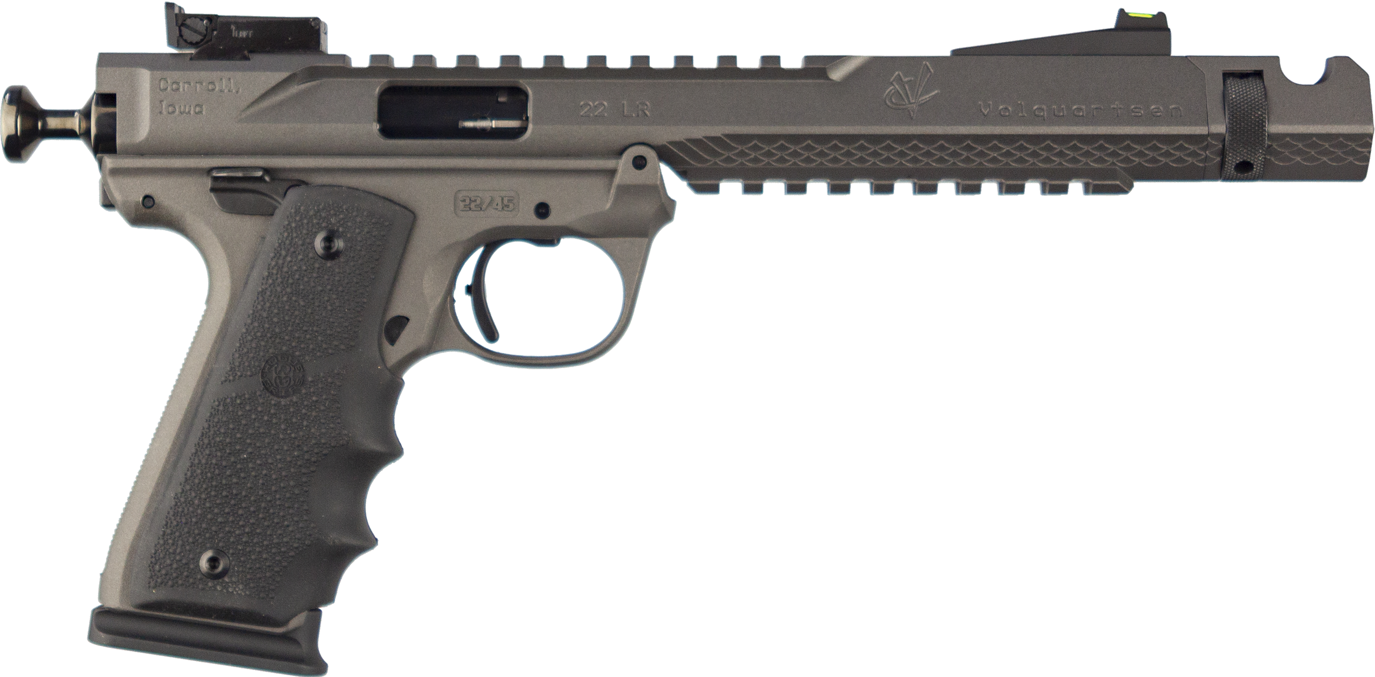 Volquartsen Black Mamba 22 LR 6 in Cerakote Tungsten 10+1 Pistol - View 2