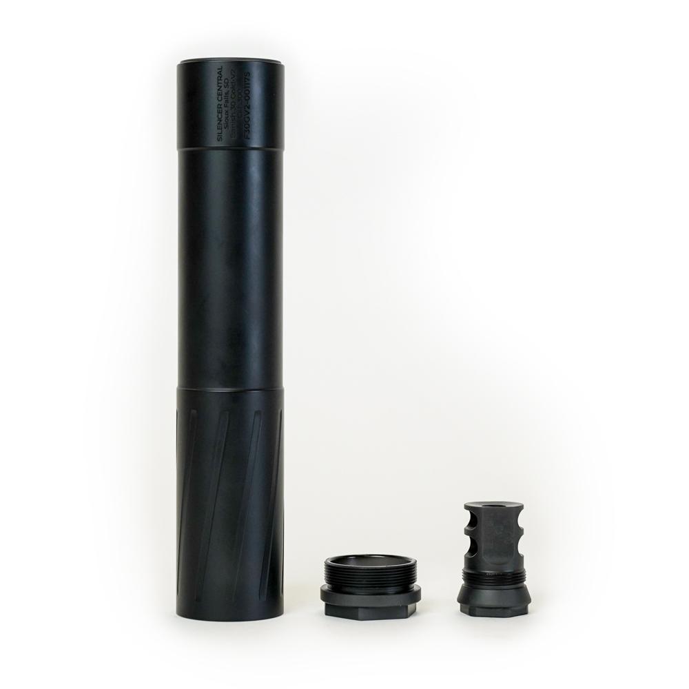 BAN 100000111288 Banish 30 Gold V2 Suppressor, .30 Cal, 8.2", Titanium, Black - View 2