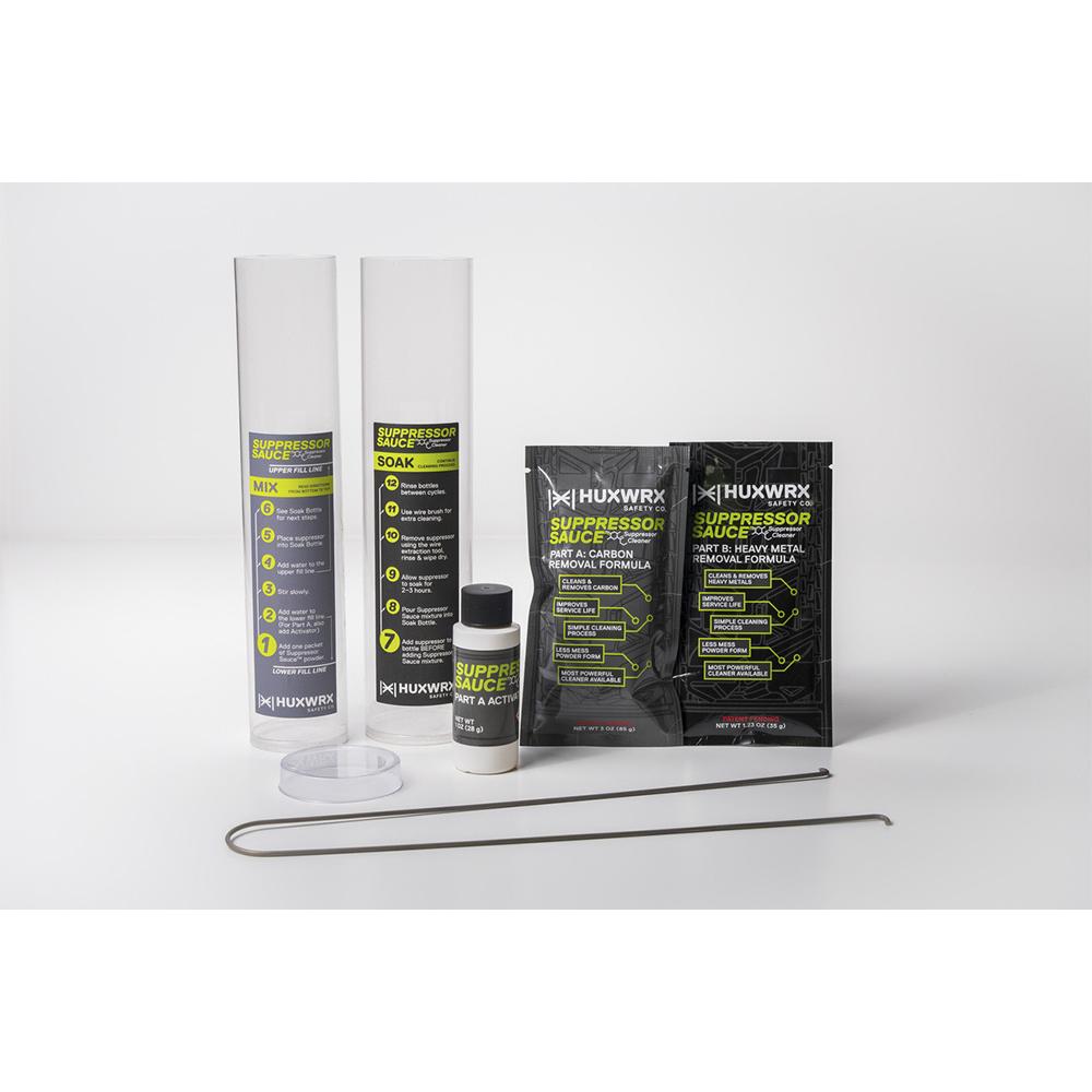 Huxwrx 3202 Suppressor Sauce Cleaning Kit Black with Mix & Soak Bottles - View 2