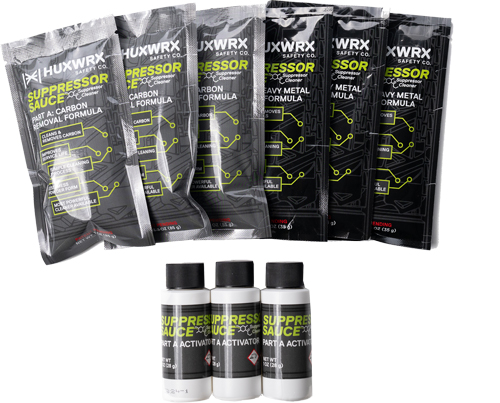 Huxwrx 3203 Suppressor Sauce Refill Kit Black with Carbon Removal - View 2