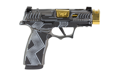 Sig Sauer 300-252-0409-04 P365X 9MM, 3.1" Gold Barrel, 17 Rounds, Black - View 3
