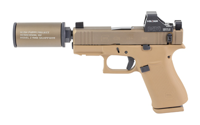 Glock 43X 9mm 3.92 In Threaded 1/2x28 FDE Cerakote 10+1 Suppressor Sights - View 3