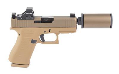 Glock 43X 9mm 3.92 In Threaded 1/2x28 FDE Cerakote 10+1 Suppressor Sights - View 4