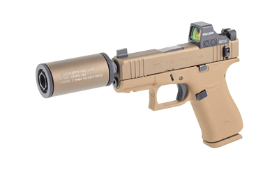 Glock 43X 9mm 3.92 In Threaded 1/2x28 FDE Cerakote 10+1 Suppressor Sights - View 5