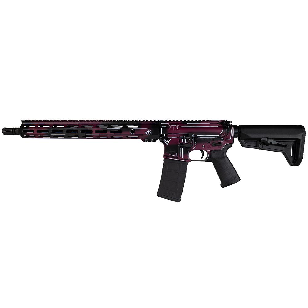 Shark Coast Tactical Anime- Black Cherry Rifle 5.56mm 10rd Magazine 16 Barrel 15 MLOK Handguard California Compliant - View 2