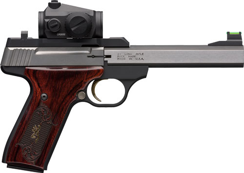 Browning Buck Mark Medallion .22 LR Pistol Rosewood Grips Vortex Crossfire Red Dot Sight - View 2