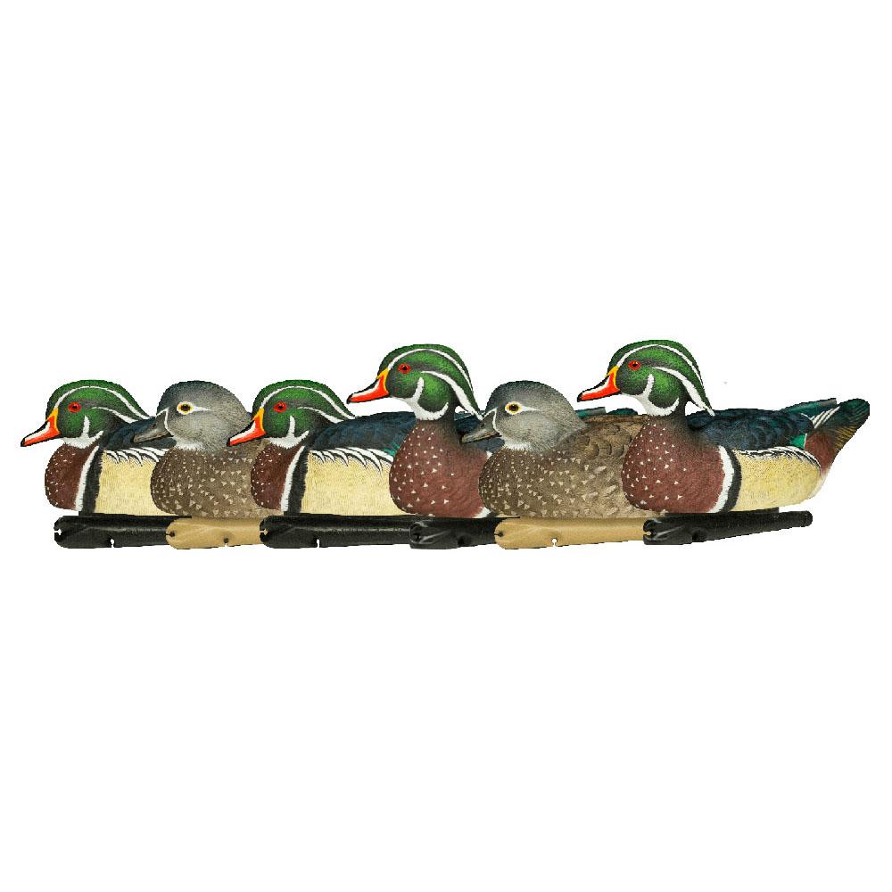 AvianX AVX8083 Top Flight Wood Duck Decoys 6 Pack, Lifelike Design - View 2