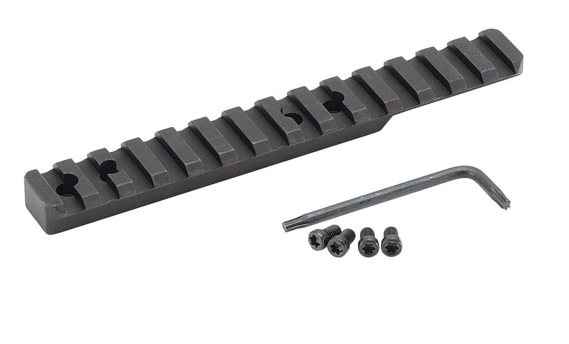 Aluminum Henry H014 Long Ranger 1-Piece Picatinny Rail, Black, Hardened 68 Rockwell, USA Made - View 2