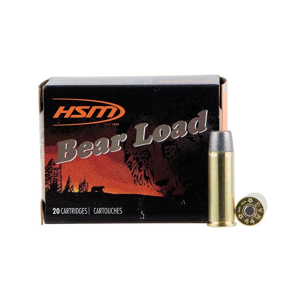 HSM 44M15N20 Bear Load .44 Rem Mag 305gr Wide Flat Nose 20 Rounds - View 2