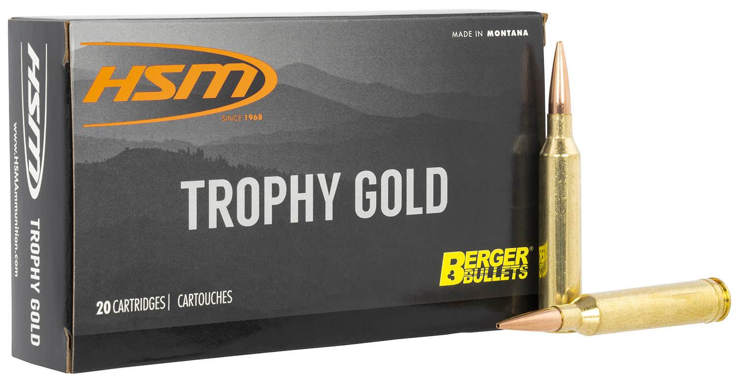 HSM 65X284130VLD Trophy Gold 6.5x284 Norma 130gr Berger VLD 20 Rounds - View 2