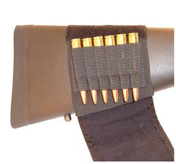 GrovTec GTAC83 Rifle Buttstock Cartridge Holder 6rd Cordura Black - View 2