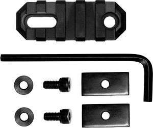 GrovTec GTSW189 2.2" 5 Slot AR Picatinny Rail Black Anodized Aluminum - View 2