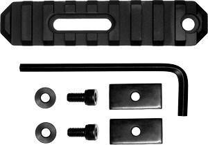 GrovTec GTSW190 3.8" 9 Slot AR Picatinny Rail Black Anodized Aluminum - View 2