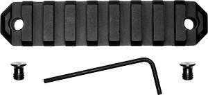 GrovTec Keymod Picatinny Rail 3.8" 9-Slot Aluminum Black - CNC Machined - View 2