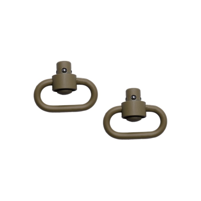 GROVTEC Heavy Duty Push Button Flat Dark Earth Swivel Set (GTSW253) - View 2