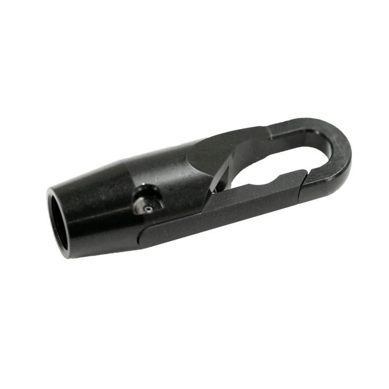 GrovTec GTSW269 Snap Hook HD Push Button Swivel Adapter Black Metal - View 2