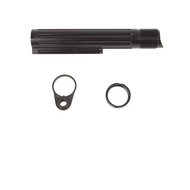 Primary Weapons Systems 4G2BTMB-1F Castle Nut 7075 T-6 Anodized Black - View 2