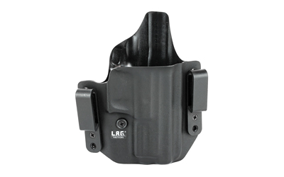 L.A.G. Tactical 3010 Defender Holster, OWB/IWB, Kydex, Right Hand, Black - View 2