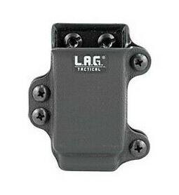 LAG Tactical 34002 Kydex Pistol Mag Carrier, Double Stack .45/10mm, Black - View 2