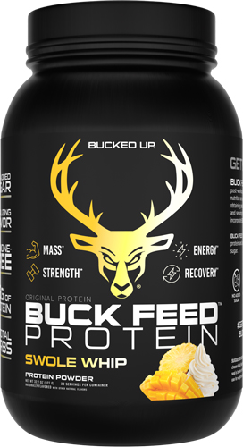 Bucked Up Buck Feed Protein Swole Whipe 30 Serving Tub - View 2