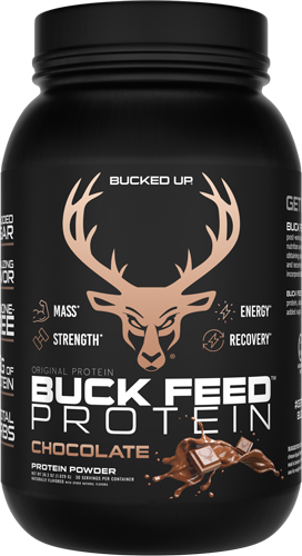 Bucked Up Buck Feed Protein Chocolate 30 Serving Tub - View 2