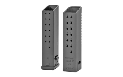 Kriss USA KVA-MX2K45BL01 Mag Extension, 45 ACP, +17 Rounds, Black, 3 Pack - View 2
