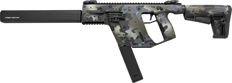 Kriss USA KV10-CMCBLK20 Vector CRB 10mm 16" 33RD M4 Stock Black Camo - View 2