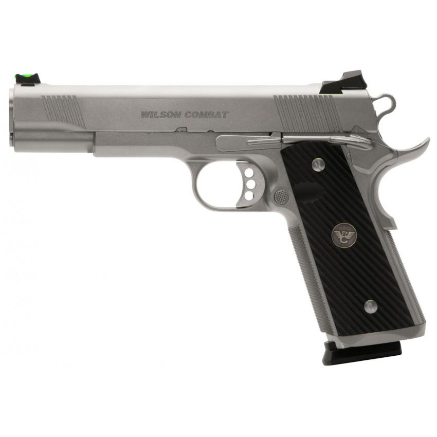 Wilson Combat CQBEFS45SS CQB Elite 45 ACP 5" Stainless Pistol 8+1 G10 Grip - View 2