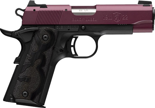 Browning 051062490 1911-22 Black Label 22 LR 3.63" 10+1 Black Cherry - View 2