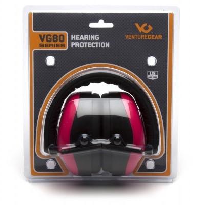 Pyramex VG80 Ear Muffs 25dB Pink Low Profile Soft Foam Design - View 2