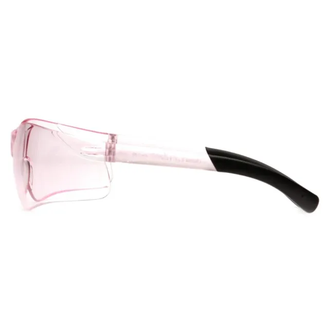 Pyramex Clear Mini Ztek Safety Glasses Pink with DP1000 32dB Earplugs - View 2