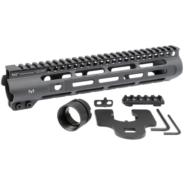 Midwest Industries AR-15 SLH Free Float Handguard 10.5" Black - View 2