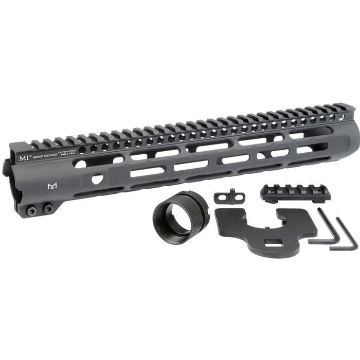 Midwest Industries MISLH12625 Slimline AR-15 12.625" M-LOK Handguard Black - View 2