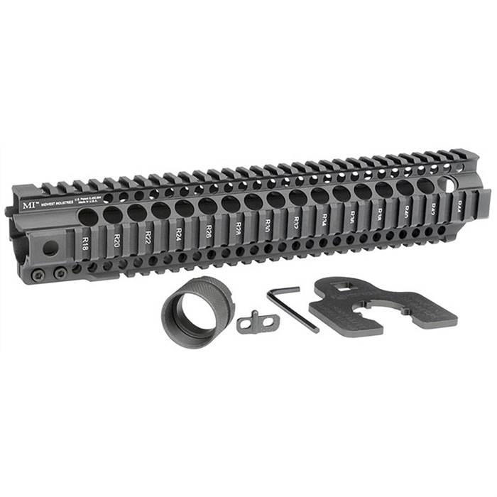 Midwest Industries MICRT12625 AR-15 Handguard 12.625 in Black Aluminum - View 2