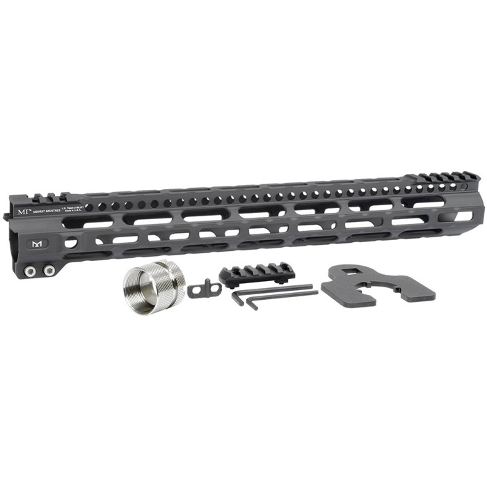 Midwest Industries MIULW15 Ultralight AR-15 Handguard 15" M-LOK Black - View 2